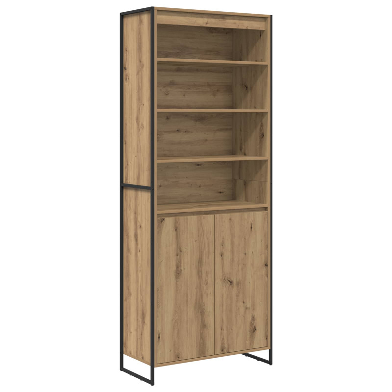 Wysokie szafki 2 pcs Dąb rzemieślniczy 79 x 36 x 200 cm