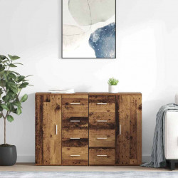 Komody z szufladą Corona 2 pcs Stare drewno 59 x 39 x 80 cm