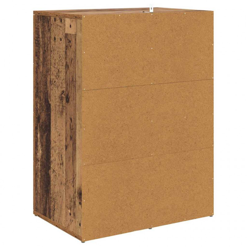 Komody z szufladą Corona 2 pcs Stare drewno 59 x 39 x 80 cm