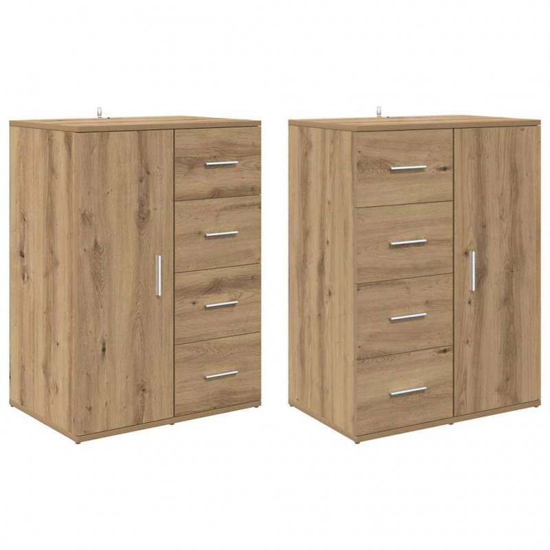 Komody Corona 2 pcs Dąb rzemieślniczy 59 x 39 x 80 cm
