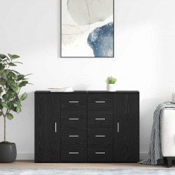Komody z szufladą Corona 2 pcs Czarny Dąb 59 x 39 x 80 cm