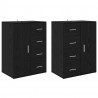 Komody z szufladą Corona 2 pcs Czarny Dąb 59 x 39 x 80 cm