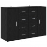 Komody z szufladą Corona 2 pcs Czarny Dąb 59 x 39 x 80 cm