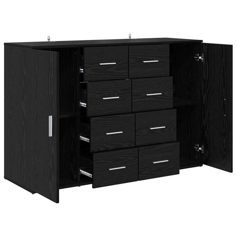 Komody z szufladą Corona 2 pcs Czarny Dąb 59 x 39 x 80 cm