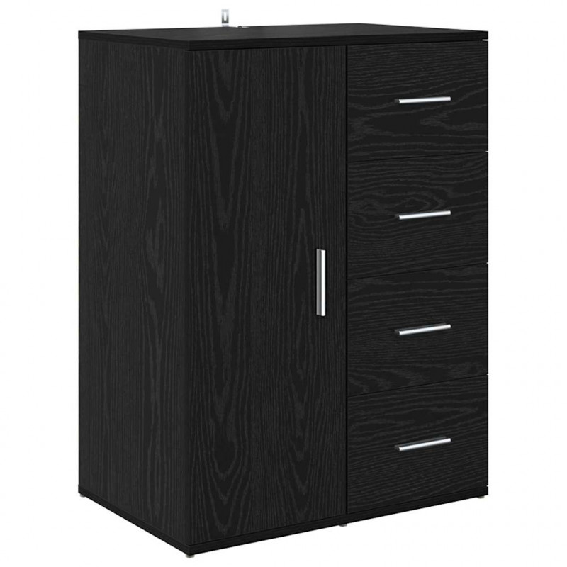 Komody z szufladą Corona 2 pcs Czarny Dąb 59 x 39 x 80 cm