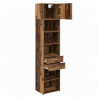 Highboard Montowane na ścianie Stare drewno 50 x 42,5 x 225 cm