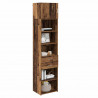 Highboard Montowane na ścianie Stare drewno 50 x 42,5 x 225 cm