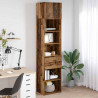 Highboard Montowane na ścianie Stare drewno 50 x 42,5 x 225 cm