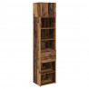 Highboard Montowane na ścianie Stare drewno 50 x 42,5 x 225 cm