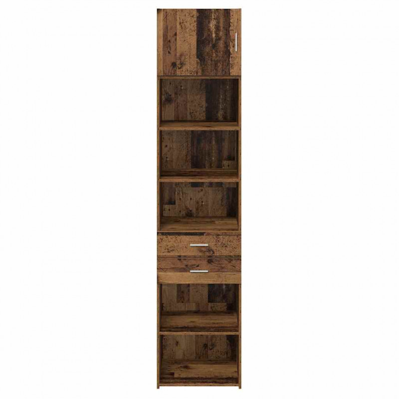 Highboard Montowane na ścianie Stare drewno 50 x 42,5 x 225 cm