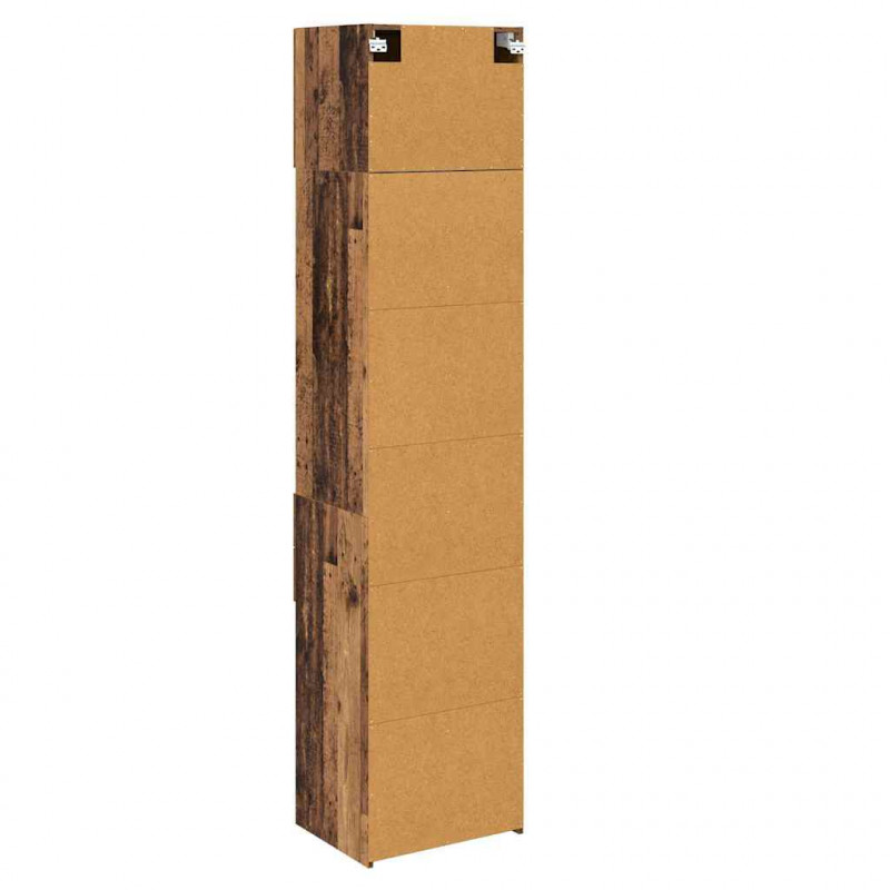 Highboard Montowane na ścianie Stare drewno 50 x 42,5 x 225 cm