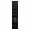 Highboard Czarny Dąb 50 x 42,5 x 225 cm Materiał drewnopochodny