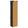 Highboard Czarny Dąb 50 x 42,5 x 225 cm Materiał drewnopochodny