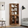 Highboard 2 pcs Stare drewno Materiał drewnopochodny