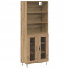 Highboard 2 pcs Dąb rzemieślniczy Materiał drewnopochodny