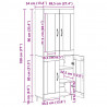 Highboard Stare drewno 69,5 x 34 x 180 cm