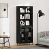 Highboard Czarny Dąb 69,5 x 34 x 180 cm