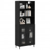 Highboard Czarny Dąb 69,5 x 34 x 180 cm
