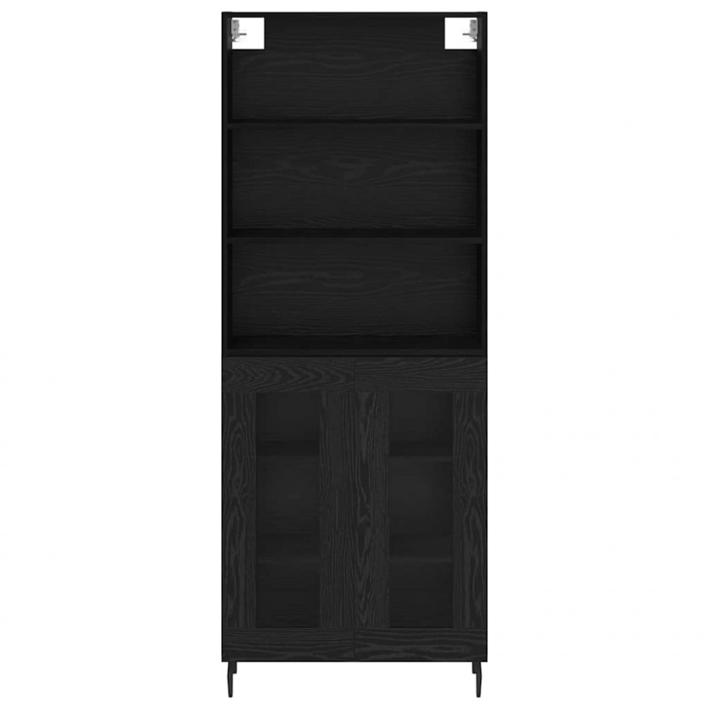 Highboard Czarny Dąb 69,5 x 34 x 180 cm