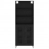 Highboard Czarny Dąb 69,5 x 34 x 180 cm