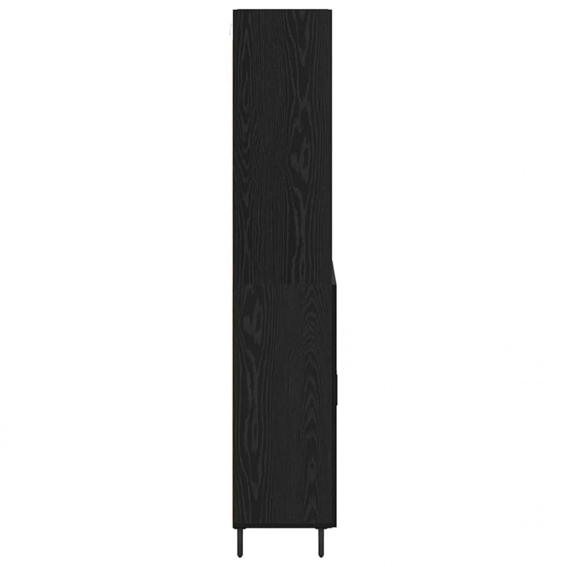 Highboard Czarny Dąb 69,5 x 34 x 180 cm
