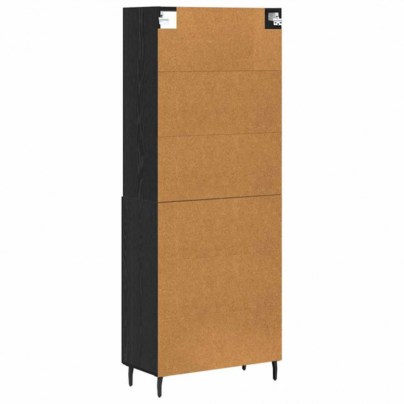 Highboard Czarny Dąb 69,5 x 34 x 180 cm