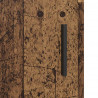 Highboard 2 pcs Stare drewno Drewno inżynieryjne i szkło