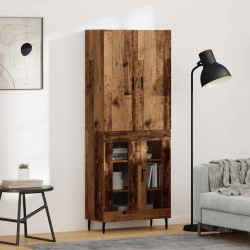 Highboard Montowane na ścianie Stare drewno 69,5 x 34 x 180 cm