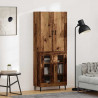 Highboard Montowane na ścianie Stare drewno 69,5 x 34 x 180 cm
