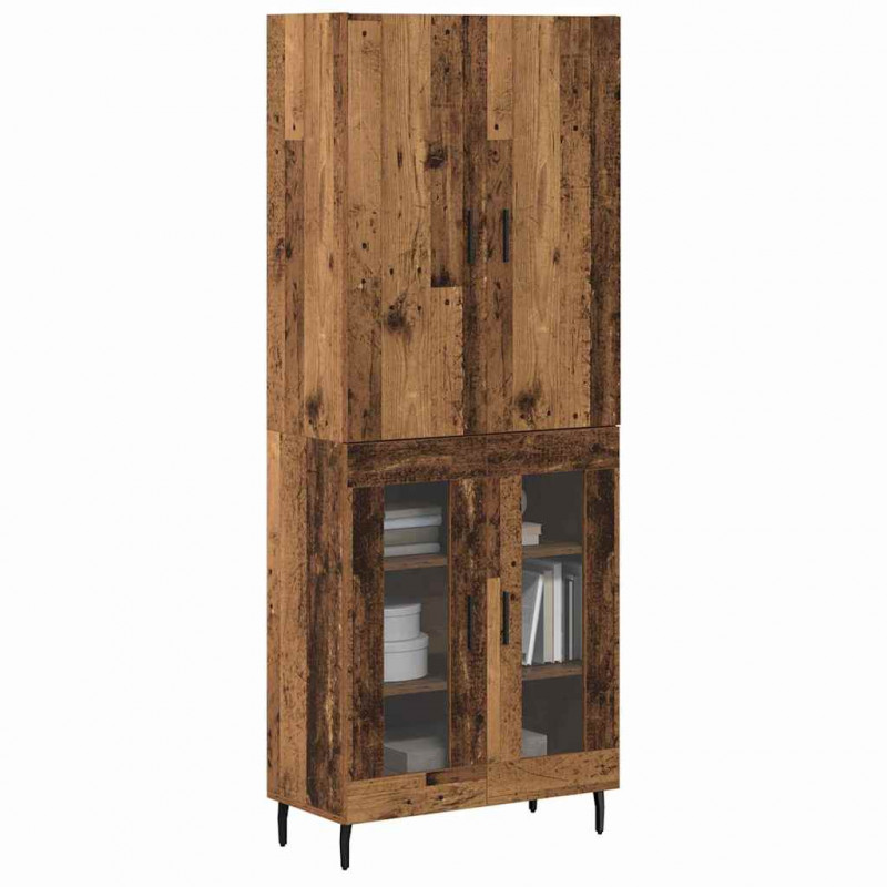 Highboard Montowane na ścianie Stare drewno 69,5 x 34 x 180 cm