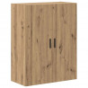 Highboard 2 pcs Stare drewno Drewno inżynieryjne i szkło