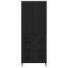 Highboard 2 pcs Dąb rzemieślniczy Drewno inżynieryjne i szkło