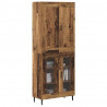 Highboard 2 pcs Stare drewno Materiał drewnopochodny