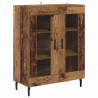Highboard 2 pcs Stare drewno Materiał drewnopochodny