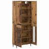 Highboard 2 pcs Stare drewno Materiał drewnopochodny