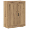 Highboard 2 pcs Dąb rzemieślniczy Materiał drewnopochodny