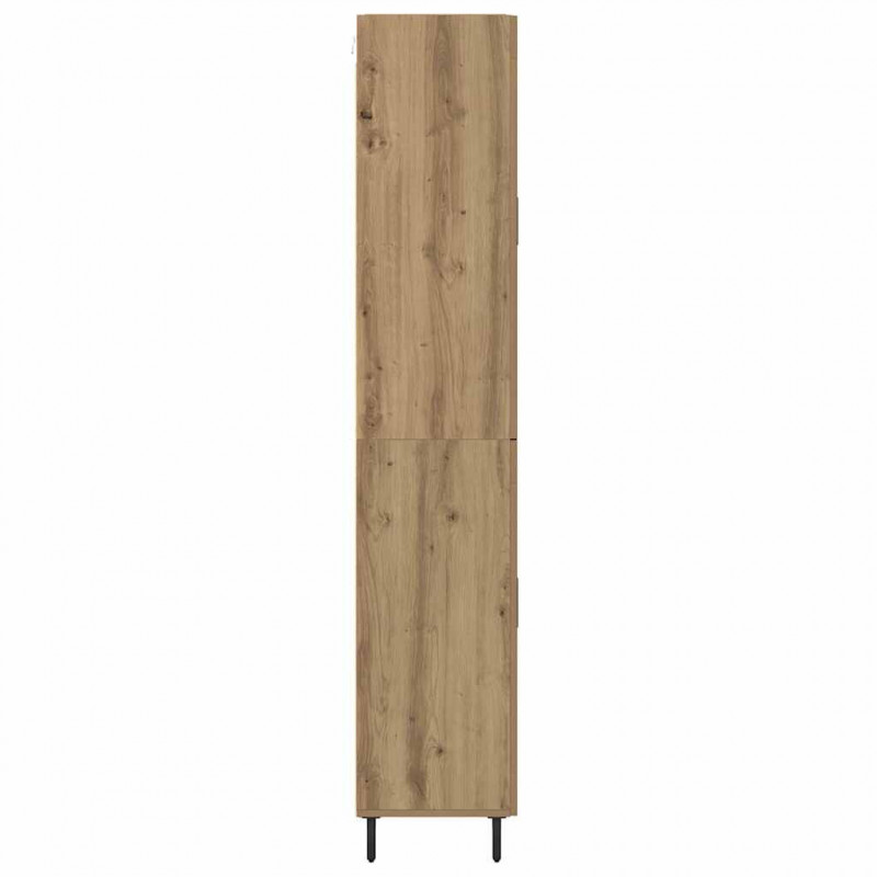 Highboard 2 pcs Dąb rzemieślniczy Materiał drewnopochodny