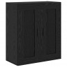 Highboard 2 pcs Czarny Dąb Materiał drewnopochodny