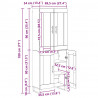 Highboard Stare drewno 69,5 x 34 x 180 cm