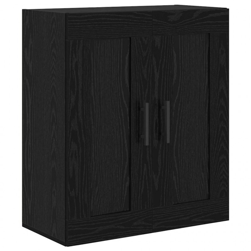 Highboard Czarny Dąb 69,5 x 34 x 180 cm Materiał drewnopochodny