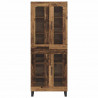 Highboard 2 pcs Stare drewno Drewno inżynieryjne i szkło