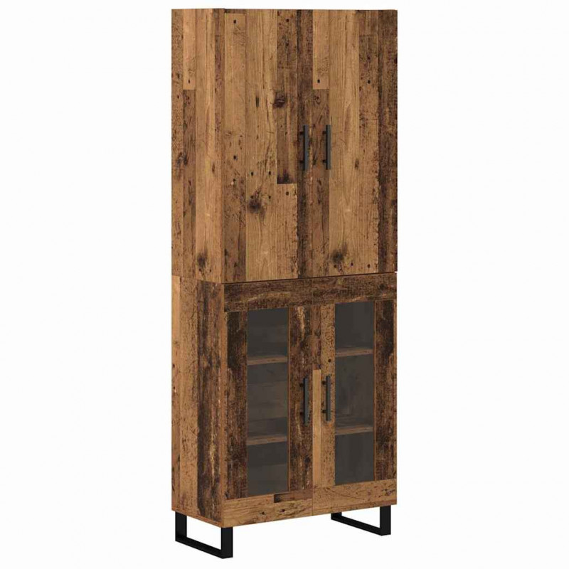 Highboard 2 pcs Stare drewno 69,5 x 34 x 180 cm