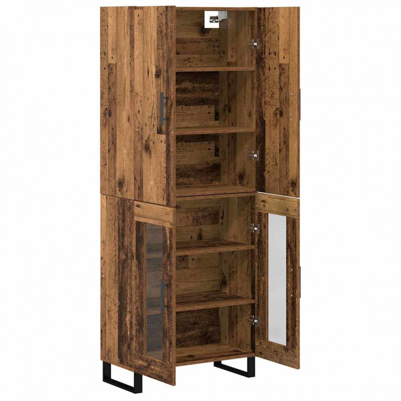 Highboard 2 pcs Stare drewno 69,5 x 34 x 180 cm