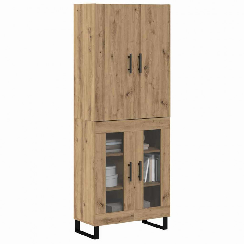Highboard 2 pcs Dąb rzemieślniczy 69,5 x 34 x 180 cm