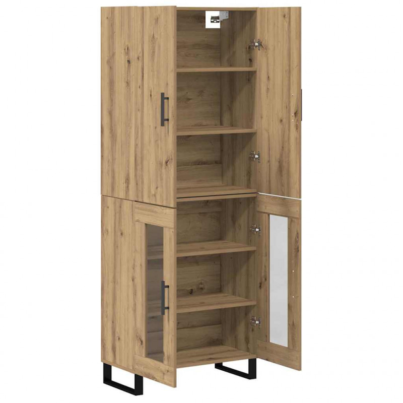 Highboard 2 pcs Dąb rzemieślniczy 69,5 x 34 x 180 cm