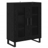 Highboard 2 pcs Czarny Dąb 69,5 x 34 x 180 cm