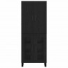 Highboard 2 pcs Czarny Dąb 69,5 x 34 x 180 cm