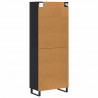 Highboard 2 pcs Czarny Dąb 69,5 x 34 x 180 cm