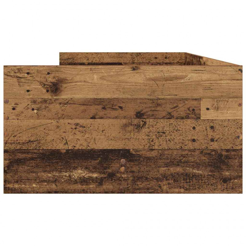 Ramka łóżka Stare drewno 90 x 190 cm Lite drewno sosnowe