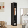 Garderoba Czarny Dąb 50 x 30 x 200 cm Materiał drewnopochodny
